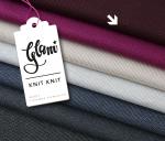 Bio Jacquard Jersey - Knit Knit - bordeaux/schwarz - GLAM - Hamburger Liebe